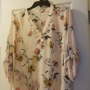 Maurices Floral Pink Top
